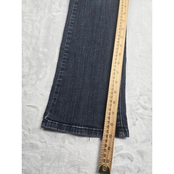 LA Idol USA Women's Size Tag 3 (24x33) Blue Denim Embellished Jeans Flap Pockets - Picture 6 of 9